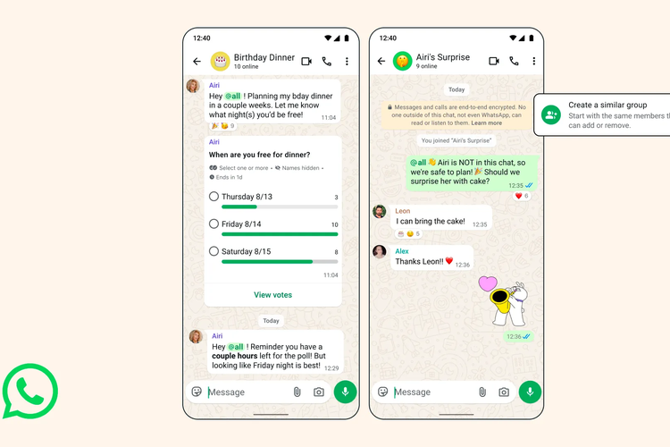 WhatsApp Tambah 3 Fitur Baru untuk Chat Grup, Apa Saja?