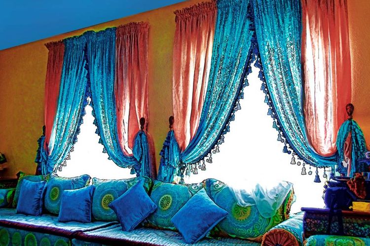 Ilustrasi: interior bergaya Maroko
