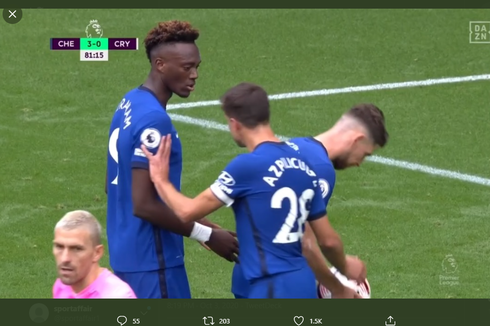 Drama Laga Chelsea Vs Crystal Palace, Jorginho Berebut Penalti dengan Tammy Abraham