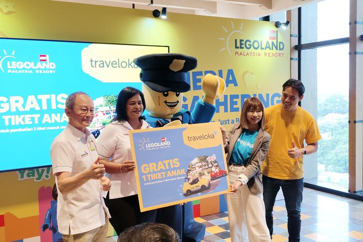 Legoland  Malaysia Resort menawarkan promo Gratis 1 Tiket Anak untuk setiap pembelian 2 tiket dewasa, saat acara Media Gathering di Jakarta Selatan, Kamis (29/1/2026). 