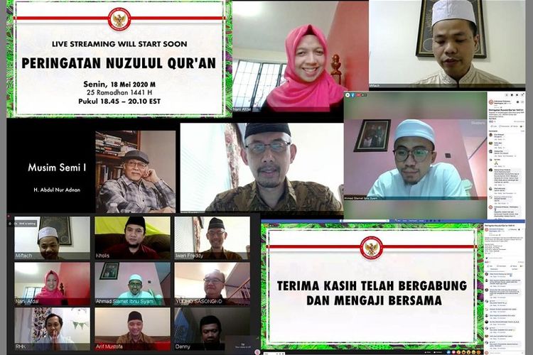 Ramadhan di tengah pandemi virus corona, masyarakat Indonesia di AS khusyuk dan antusias peringati nuzulul quran.