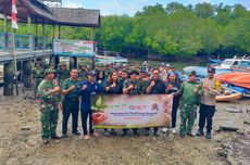 QNET dan Kodim 1611 Badung Lanjutkan Upaya Pelestarian Hutan Mangrove di Bali