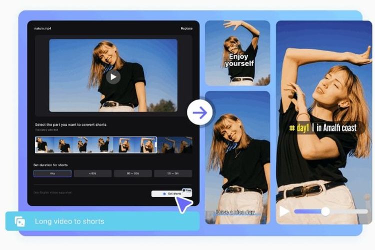 Fitur baru di CapCut yang memudahkan pengguna memotong video panjang menjadi video pendek