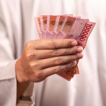 Ilustrasi rupiah, nilai tukar rupiah. 
