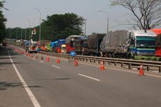 Jalan Tol Tangerang-Merak Retak di Km 38