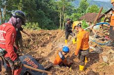 Tim SAR Hentikan Pencarian Korban Longsor di Sukabumi