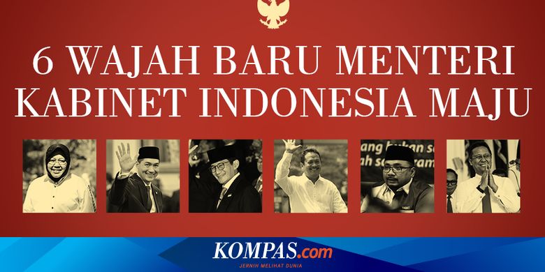 Infografik 6 Wajah Baru Menteri Kabinet Indonesia Maju