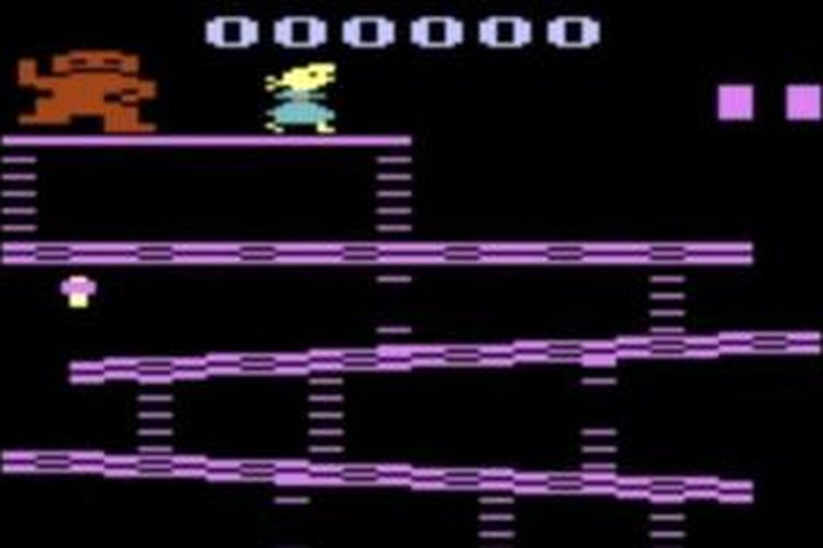 Permainan klasik seperti Donkey Kong bisa ditemukan di arsip.