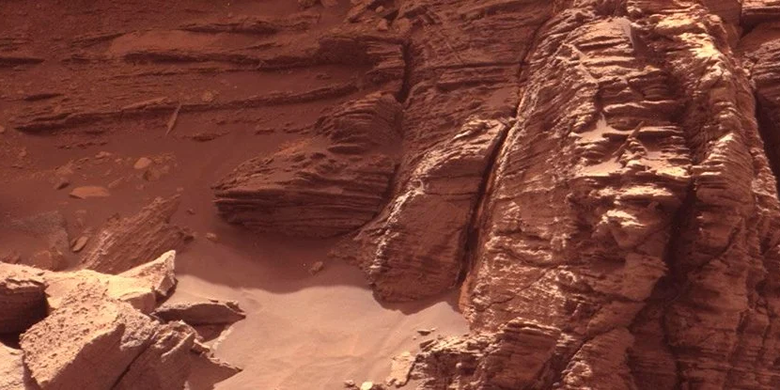 Area Murray Buttes yang menurut peneliti dapat menjadi tempat perlindungan alami manusia saat tinggal di Mars