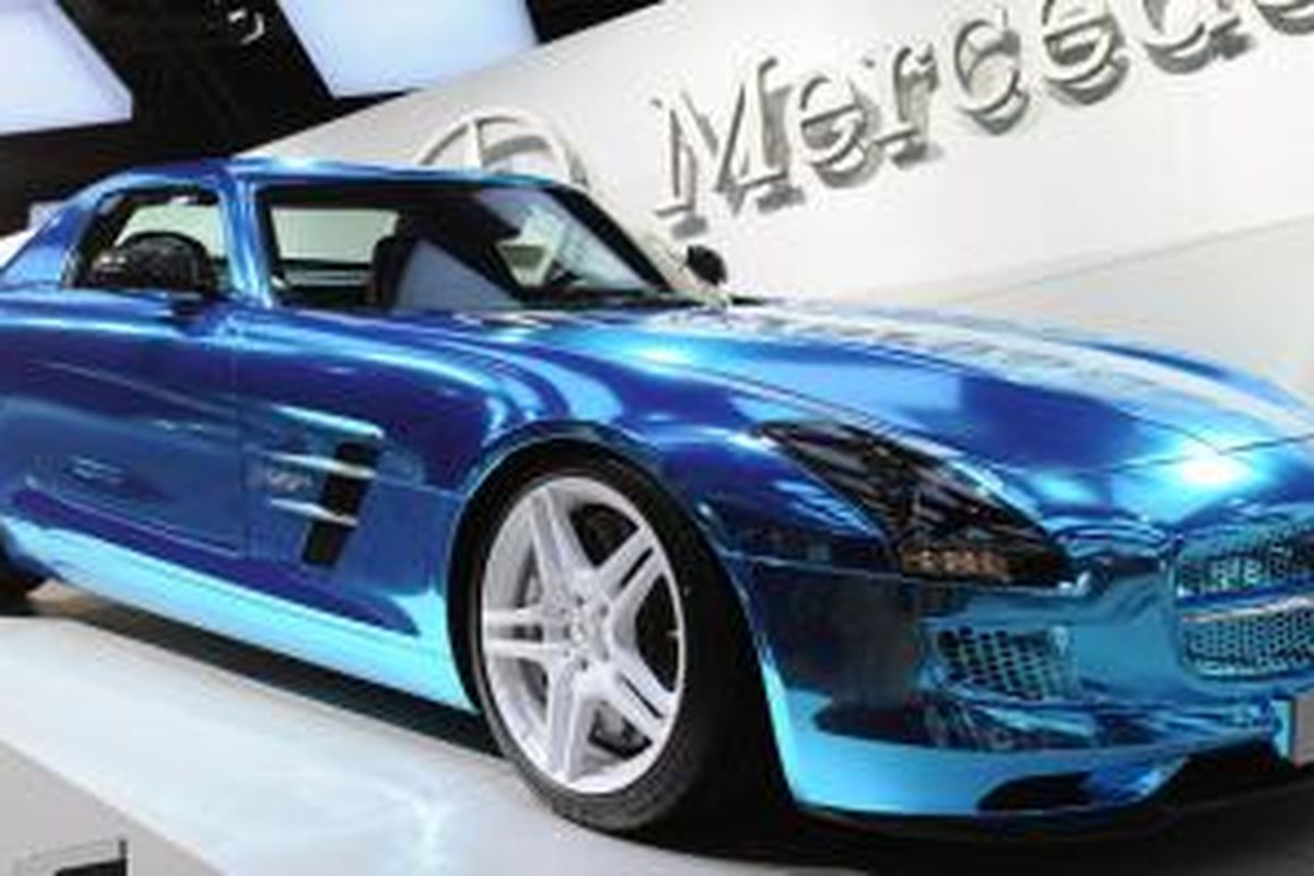 Mercedes-Benz SLS AMG Electric, ide pengembangan mesinnya disumbang fasilitas pabrik di Brixworth, tempat pengembangan mesin Mercedes-Benz hibrida F1 2014.