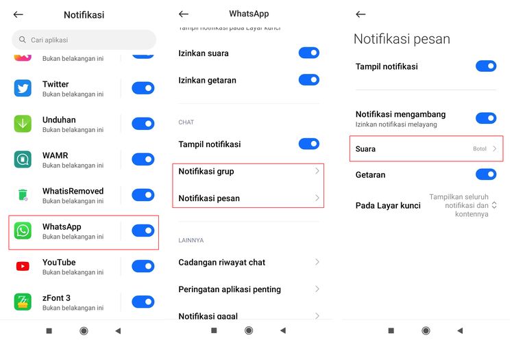 Ejemplo de cómo hacer tono de llamada de WhatsApp de Google Voice.