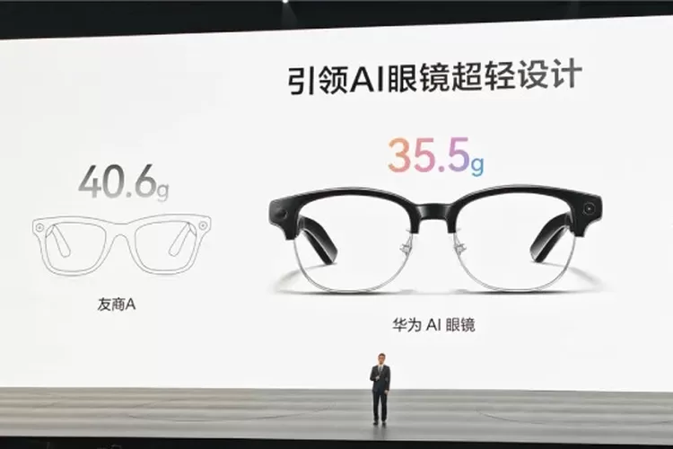 Bobot Huawei AI Glasses diklaim hanya 35,5 gram tanpa lensa