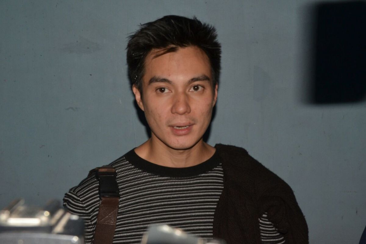 Baim Wong saat diwawancarai di kawasan Tendean, Jakarta Selatan, Rabu  (13/12/2017).