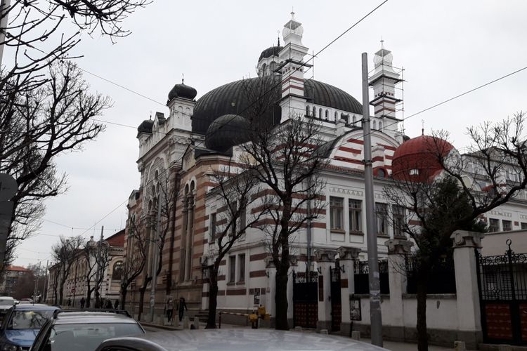 The Sofia Synagogue, tempat ibadah umat Yahudi terbesar di Eropa Tenggara.