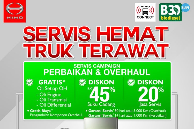 Beragam program servis dari Hino Motor Sales Indonesia