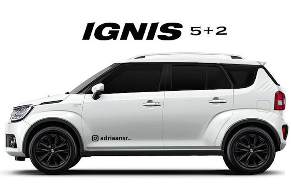 Rekayasa desain Ignis menjadi sebuah MPV tujuh penumpang.