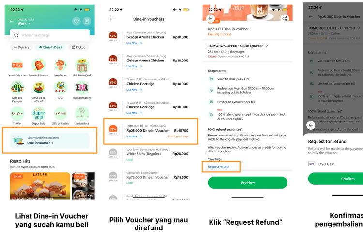 Cara Menggunakan Dine-in Voucher di GrabFood.