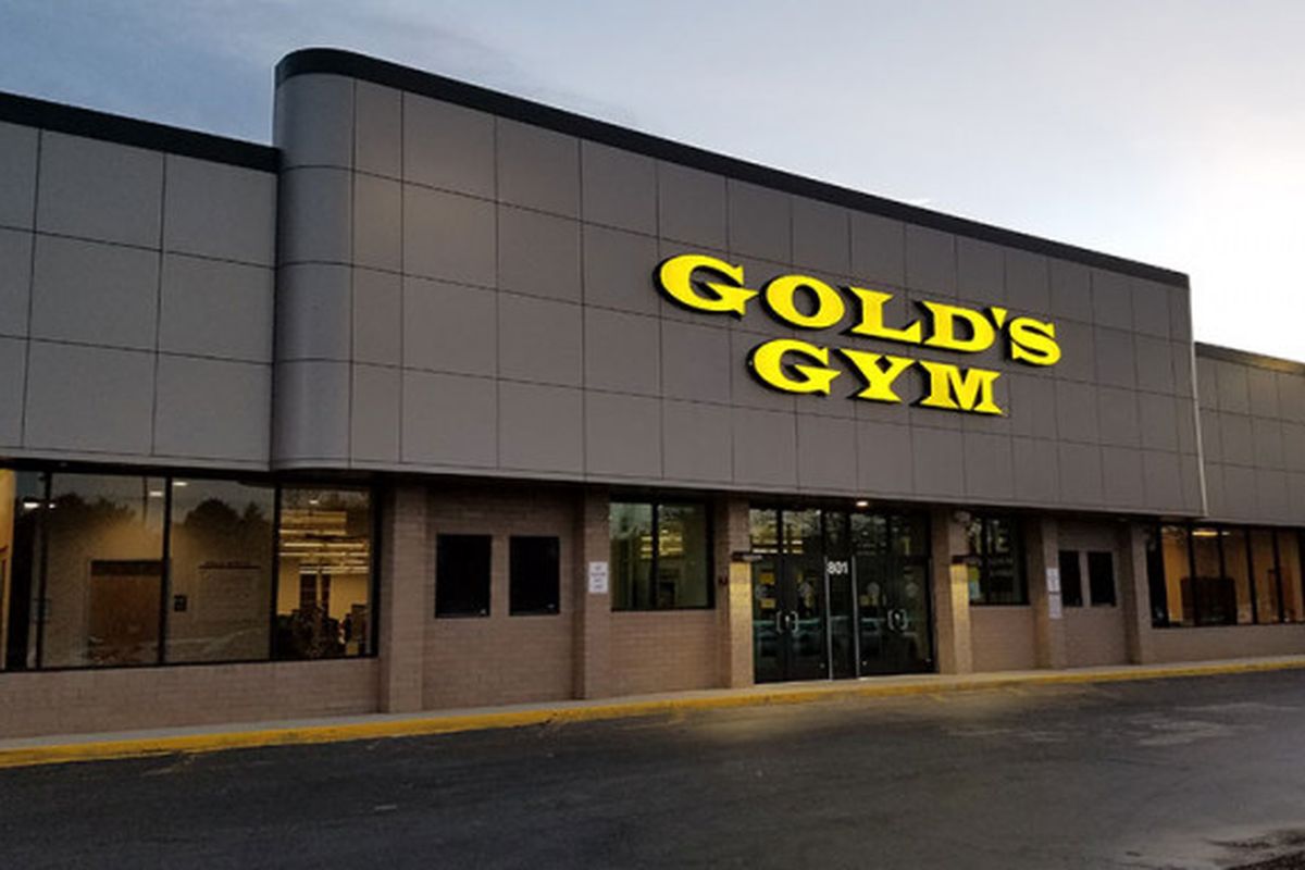 Salah satu ruang Golds Gym di Amerika Serikat.