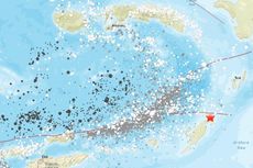  16 Kali Gempa Bumi Terjadi di Pulau Seram, Maluku 