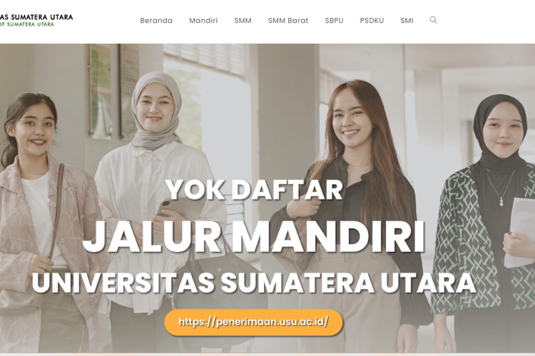 Jalur Mandiri Universitas Sumatera Utara (USU) 2023.