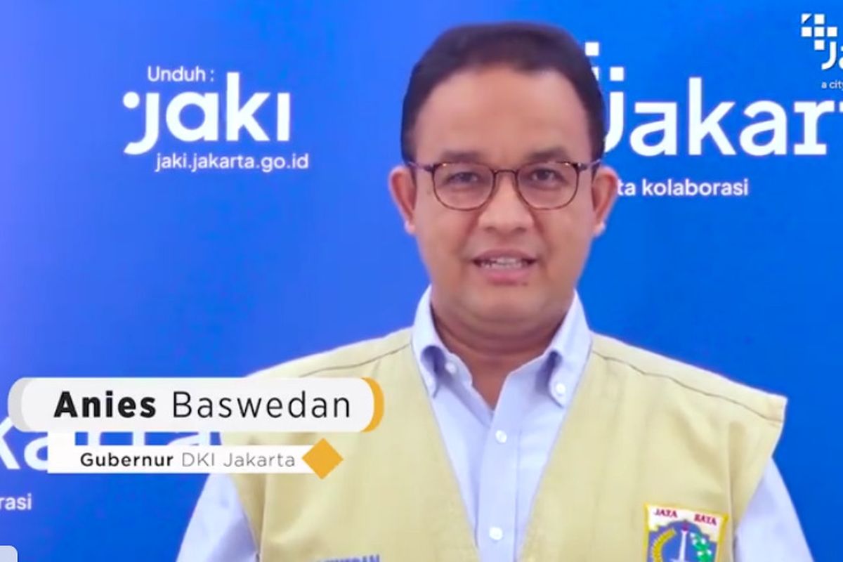 Gubernur DKI Jakarta Anies Baswedan dalam video unggahan akun Instagram resminya @aniesbaswedan, Selasa (23/2/2021)
