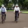 Jokowi Ajak PM Australia Naik Sepeda Bambu di Kebun Raya Bogor