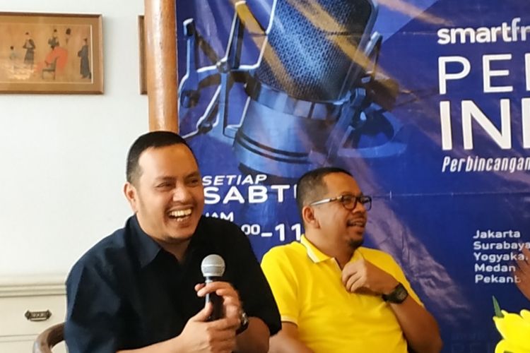 Ketua DPP Partai Nasdem Willy Aditya saat mengisi diskusi bertajuk Memaknai Pelukan Politik PKS dan Partai Nasdem di Kedai Sirih Merah, Tanah Abang, Jakarta Pusat, Sabtu (2/11/2019). 