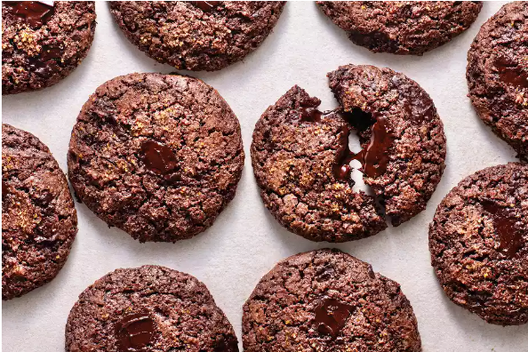 Ilustrasi cookies brownies. 