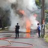 Nissan Serena Terbakar Saat Melaju di Buleleng, 4 Korban Selamat