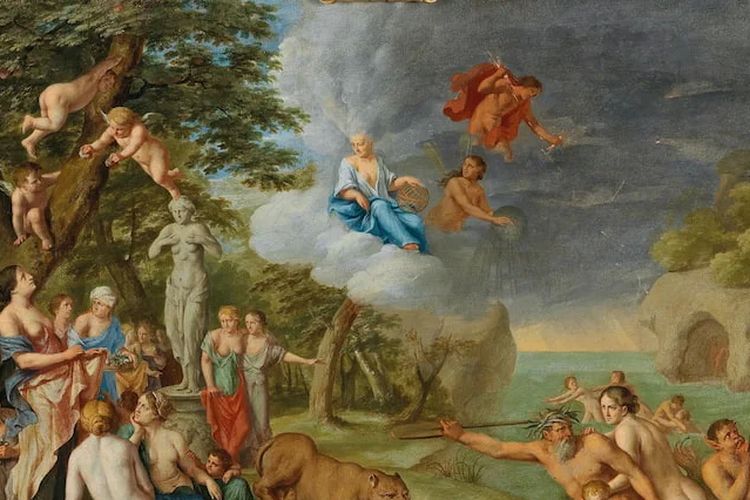 Lukisan 12 dewa Olimpus karya Peter van Halen.