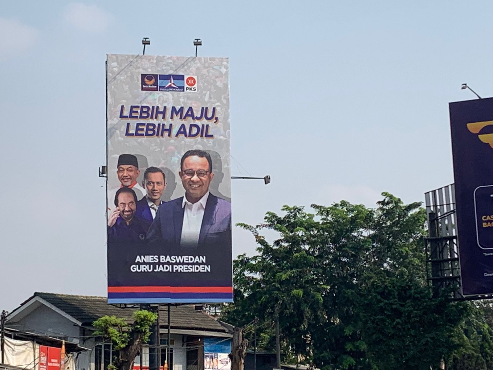 Demokrat Keluar dari Koalisi Perubahan, Balihonya Bersama Anies, Nasdem, dan PKS Masih Mejeng di Bekasi