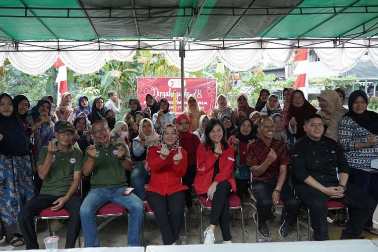 Penyelenggaraan Gerakan Indonesia Cegah Stunting dihadiri banyak peserta.