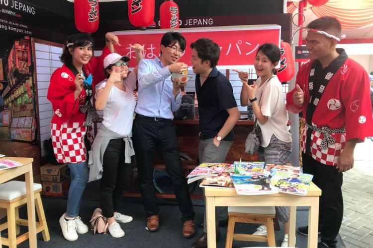 Stan Ohayo Jepang di Festival Ennichisai yang berlangsung pada tanggal 30 Juni-1 Juli 2018 di kawasan Little Tokyo Blok M Square, Jakarta Selatan.
