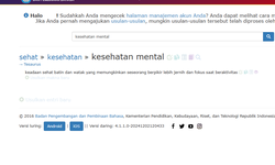 Badan Bahasa Tetapkan 'Kesehatan Mental' sebagai Kata Tahun Ini, Dicari 6 Juta Kali di Google