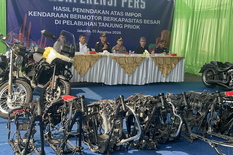 Bea Cukai Bongkar Cara Harley Davidson Bekas dari China Diselundupkan Lewat Tanjung Priok
