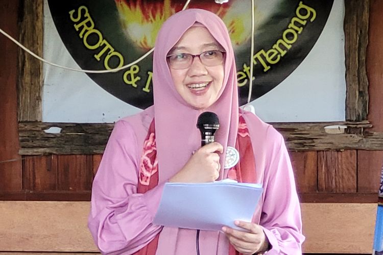 Ketua Perkumpulan Kesehatan Jiwa anak dan Remaja (Perkeswari) Banyumas, dr Hilma Paramita SpKJ saat sosialisasi Pertemuan Ilmiah Tahunan Perkeswari Indonesia di Banyumas, Jumat (10/3/2023). 