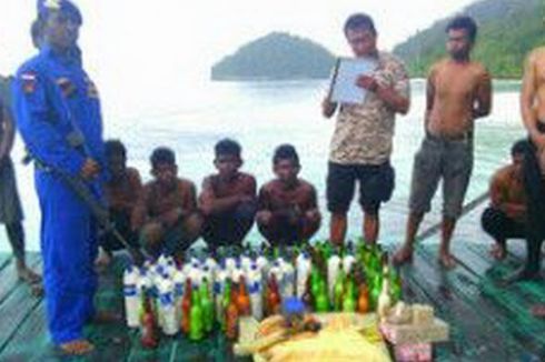 2 Kapal Nelayan Ditahan Polisi Saat Ketahuan Gunakan Bom Ikan di Raja Ampat
