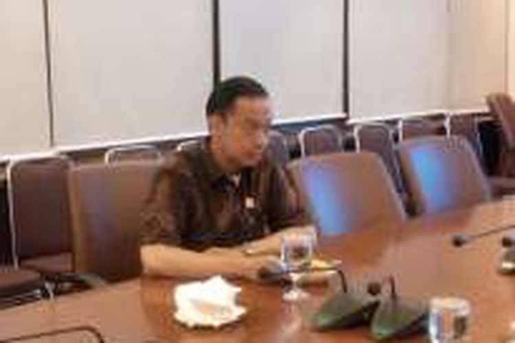 Menteri Perdagangan Thomas Trikasih Lembong Saat mengunjungi kantor redaksi Harian Kompas, di Jakarta, (21/6/2016
