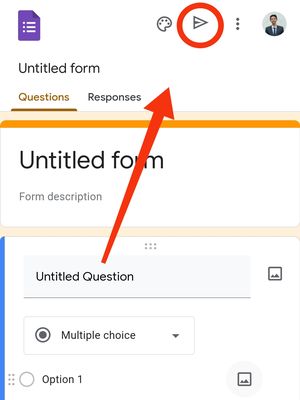 Cara mengirimkan formulir di Google Form.