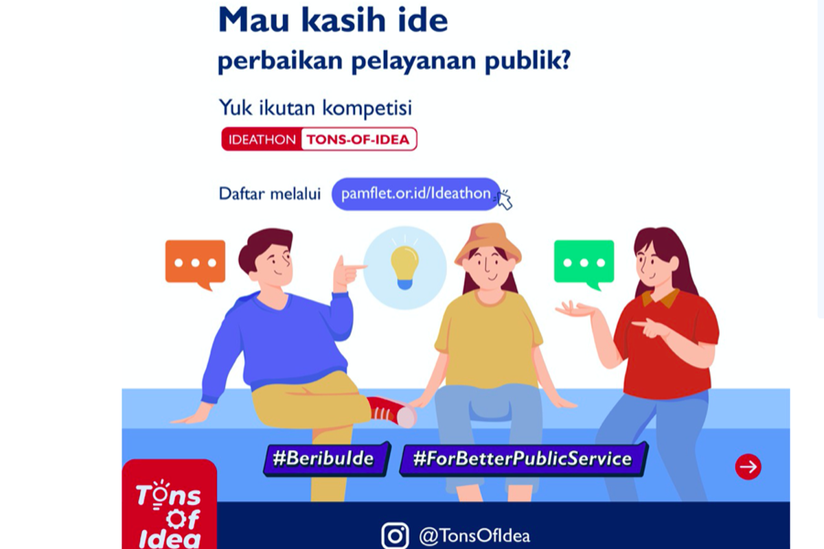 Kementerian Pendayagunaan Aparatur Negara dan Reformasi Birokrasi (PANRB) didukung USAID-ERAT secara resmi membuka pendaftaran kompetisi Ideathon, Senin (03/04/2023).
