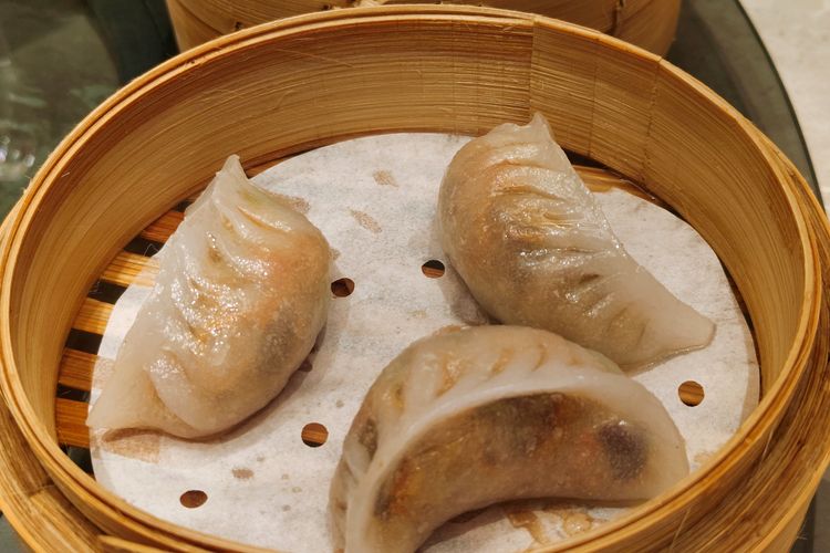 Sajian dimsum khas Hong Kong di restoran Crystal Jade Hong Kong Kitchen, di mal Grand Indonesia, Rabu (24/9/2025). 