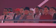 Prabowo Hadiri Pesta Rakyat di Monas, Duduk Berdampingan dengan Gibran
