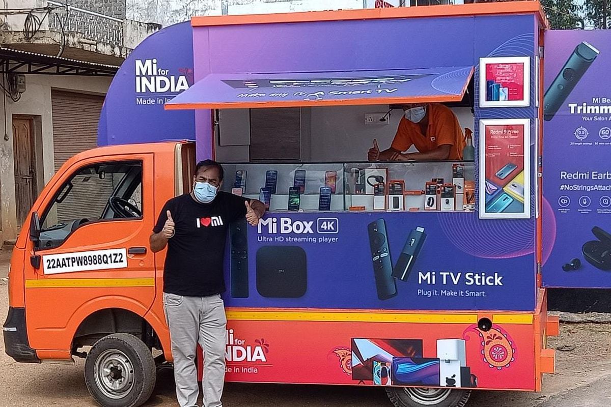 Mobil van Mi Store on Wheels Xiaomi India