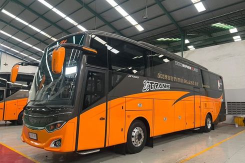 Bus AKAP Baru PO 27 Trans, Pakai Bodi Jetbus SHD Single Glass