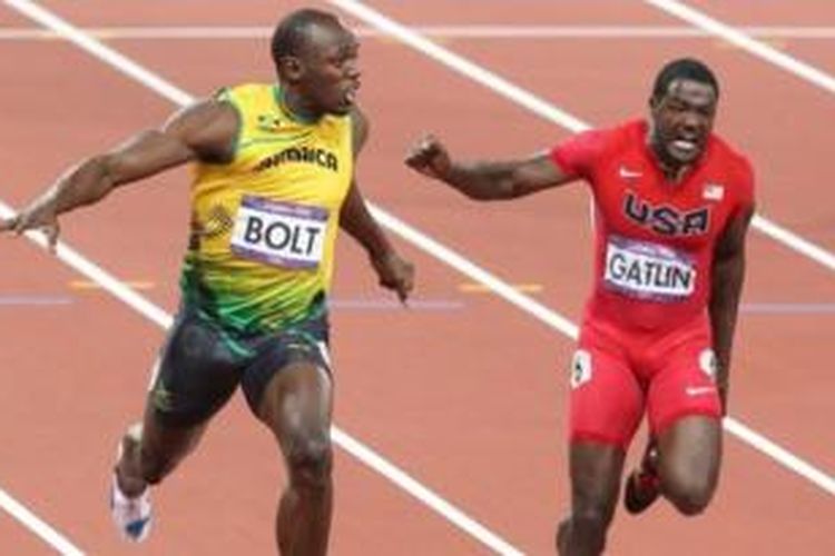 Usain Bolt dan Justin Gatlin