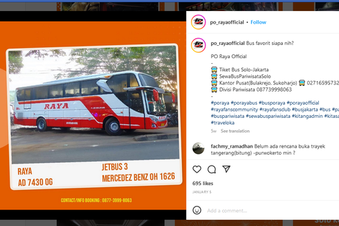 Akhirnya Ada Bus PO Raya Bergaya Jetbus