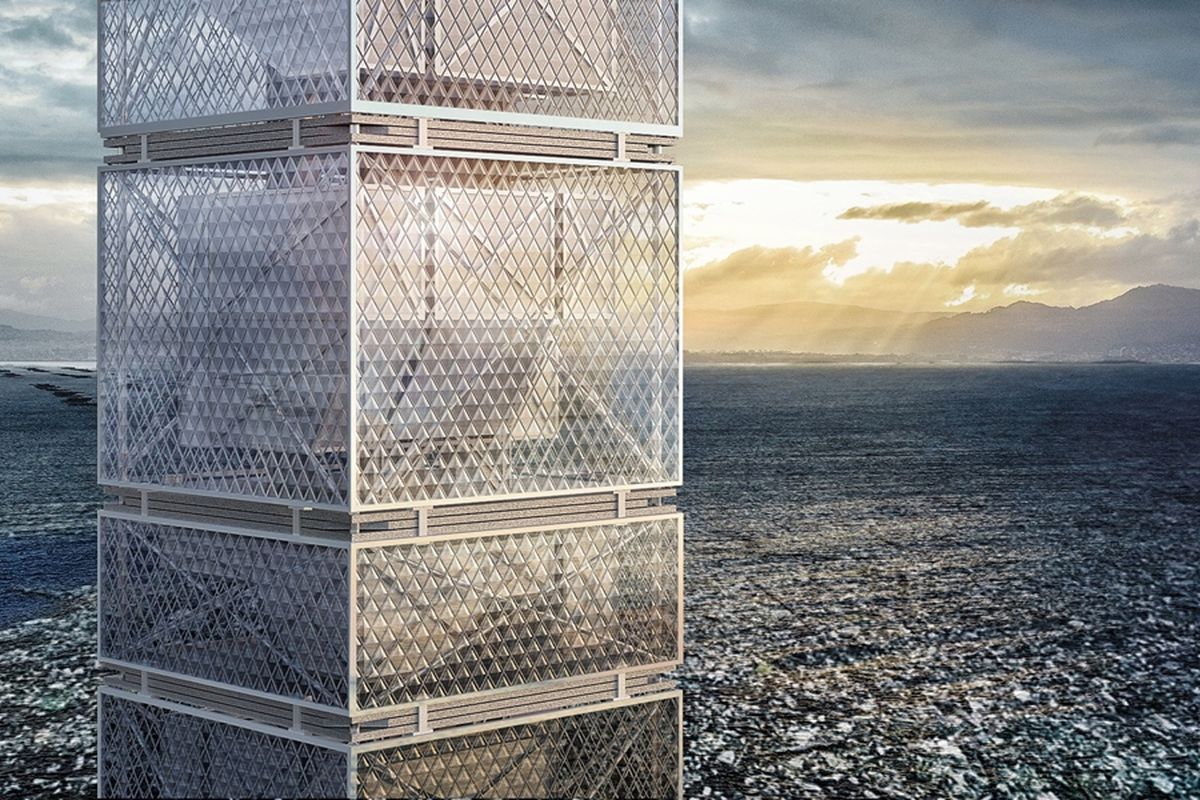 Render proyek Filtration Skyscraoer