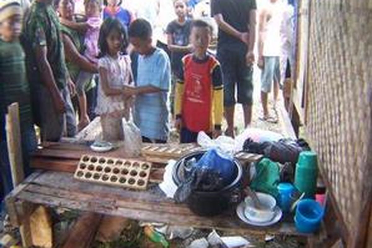 Barang-barang yang dibawa Baridin ke tempat persembunyiannya selama ini.