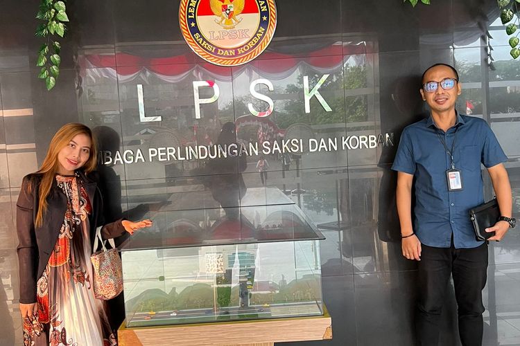 Siska Khair saat menyambangi Lembaga Perlindungan Saksi dan Korban (LPSK), Jakarta Timur, pada Agustus 2022 lalu.
