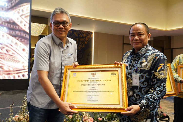 PT Mitra Murni Perkasa mendapatkan anugerah  Balikpapan Investment Award 2024 atas kontribusinya mendorong total realisasi investasi Kota Balikpapan mencapai Rp 24,1 triliun pada 2023.